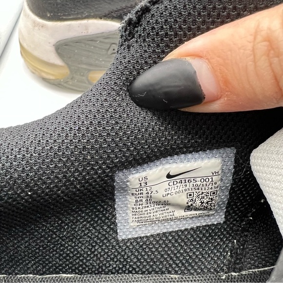 Nike Air Max Excee Black & White Sneakers - Picture 9 of 9